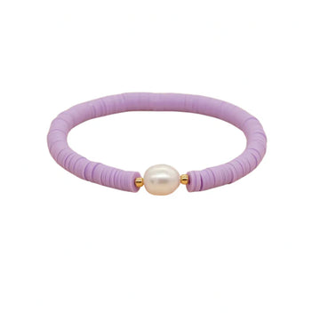 Pop Design - Lilac Heishi Pearl Bracelet