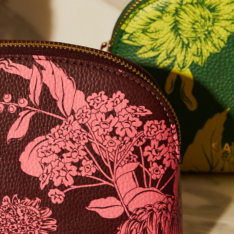 Sage & Clare - Delphine Cosmetic Pouch - Garnet