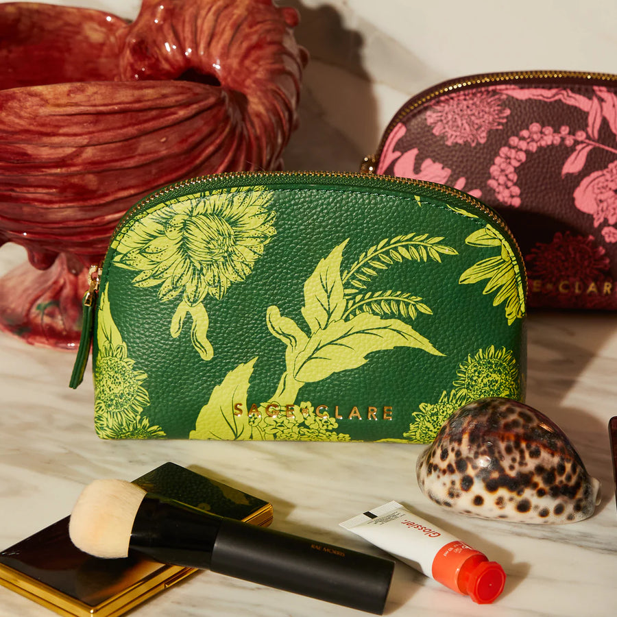 Sage & Clare - Delphine Cosmetic Pouch - Anise