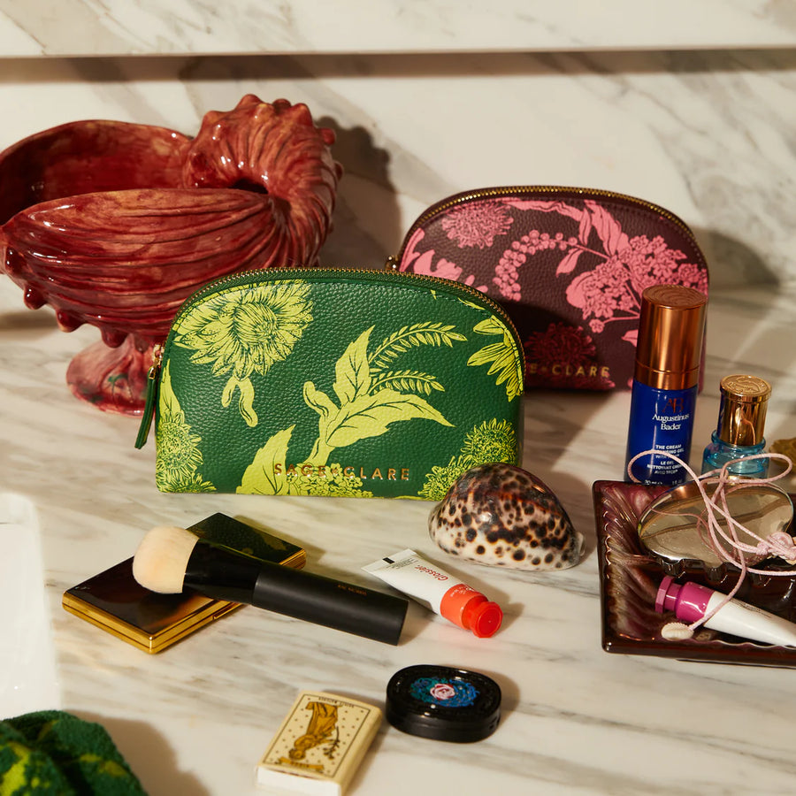 Sage & Clare - Delphine Cosmetic Pouch - Anise