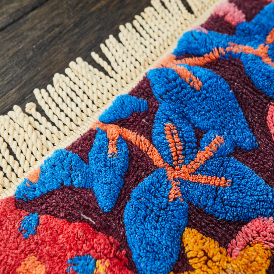 Sage & Clare - Francesca Bath Mat - Garnet