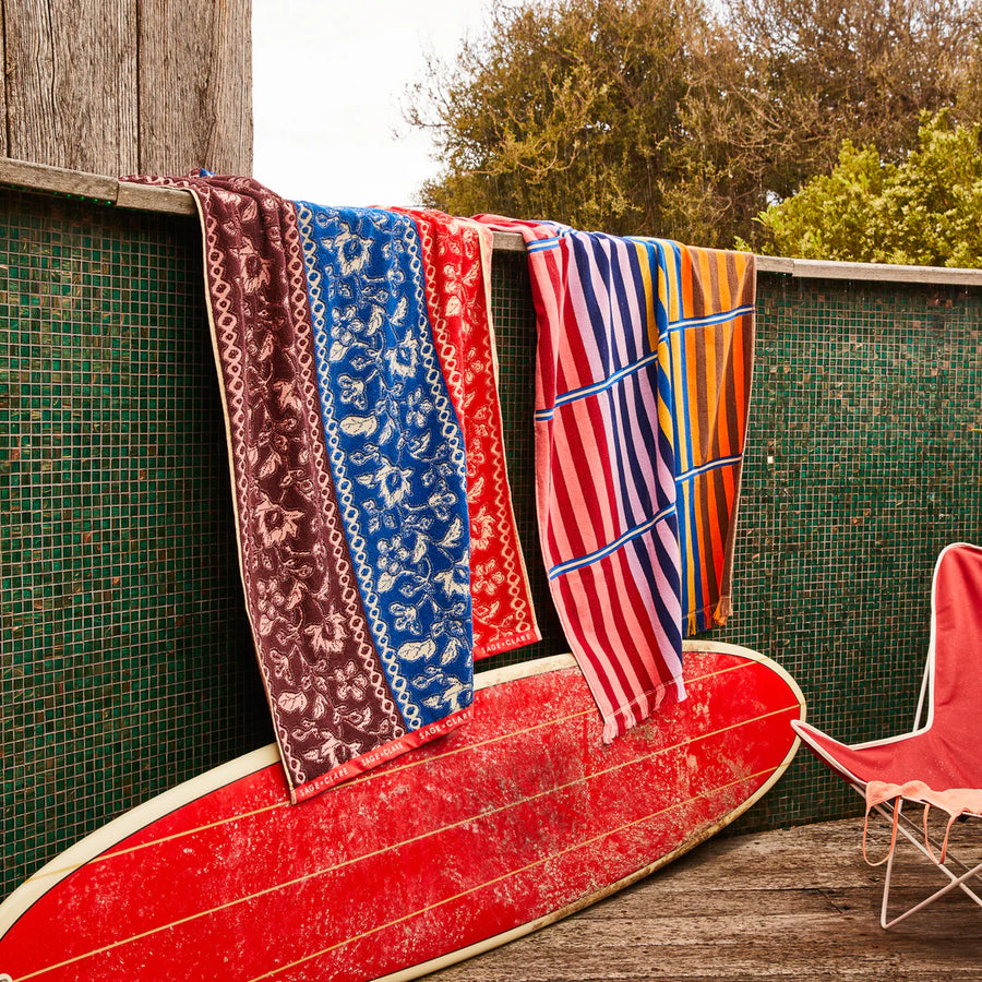 Sage & Clare - Chiara Bath Sheet - Azure