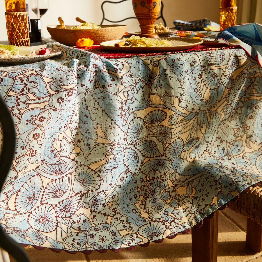 Sage & Clare - Lucia Tablecloth - Cerulean
