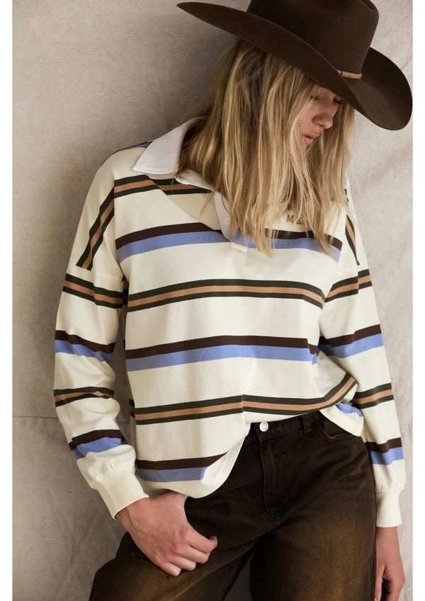 FARMER by Whitney Spicer - Jersey - Blue/Brown