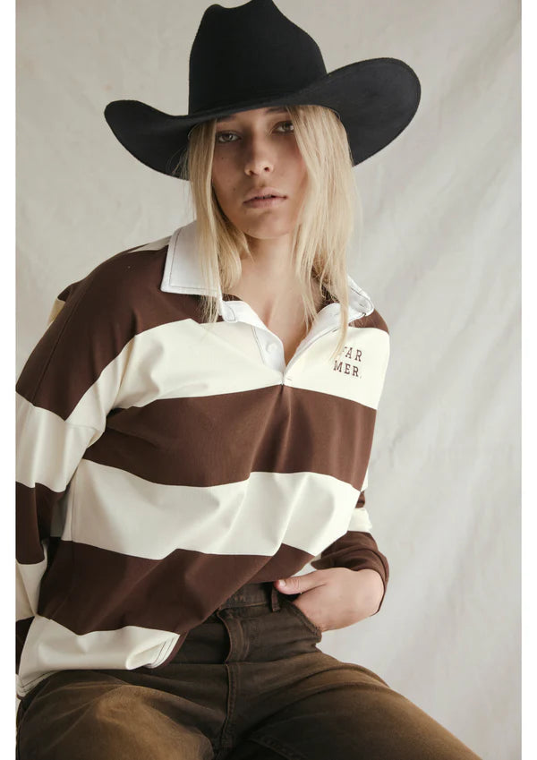 FARMER by Whitney Spicer - Jersey - Choc/Cream
