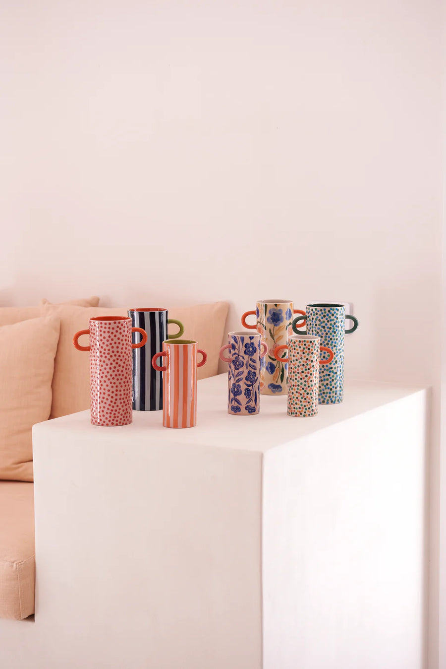 Jones & Co - Griffe Multi Floral Tall Vase