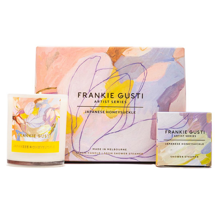 Frankie Gusti - Candle + Steamer Duo - Japanese Honeysuckle