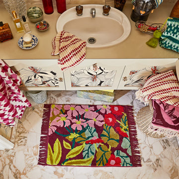 Sage & Clare - PREORDER - Genevieve Bath Mat - Mahogany