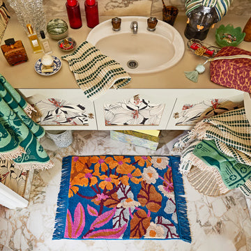 Sage & Clare - PREORDER -Genevieve Bath Mat - Capri