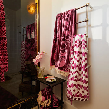 Sage & Clare - Gigi Bath Sheet - Cosmo Pink