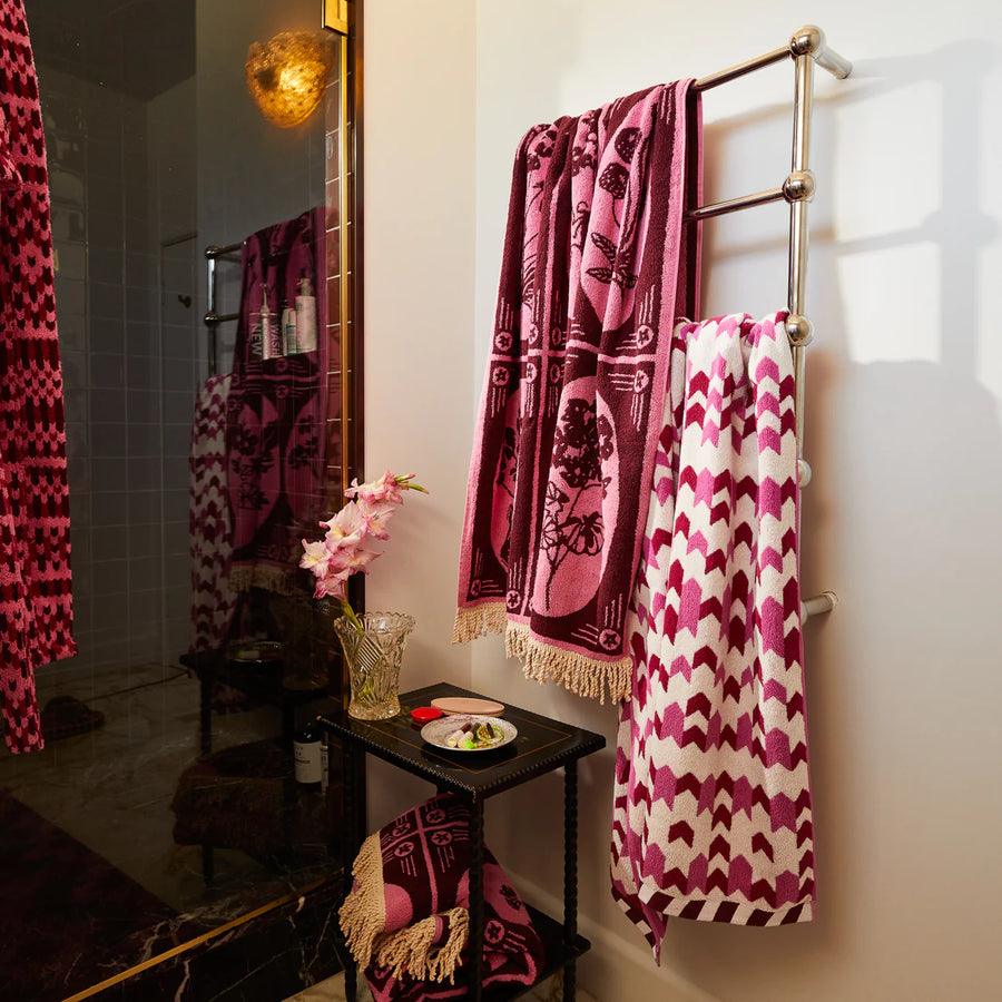 Sage & Clare - Gigi Bath Sheet - Cosmo Pink