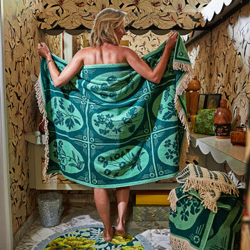 Sage & Clare - Gigi Bath Sheet - Emerald