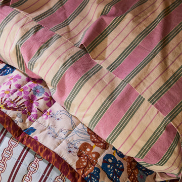 Sage & Clare - Brigitte Cotton Sheets - Fuchsia Flat Sheet - King