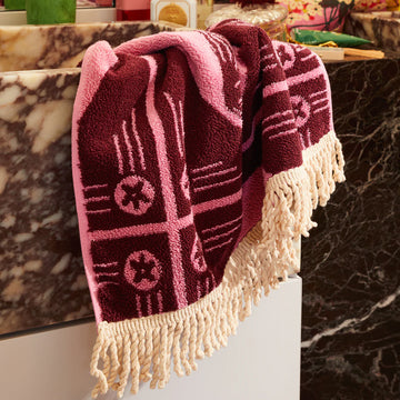 Sage & Clare - Gigi Hand Towel - Cosmo Pink