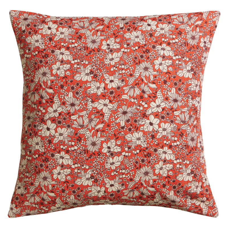 Sage & Clare - Evette Cotton Pillowcase Set - Scarlet - Euro