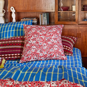 Sage & Clare - Evette Cotton Pillowcase Set - Scarlet - Euro