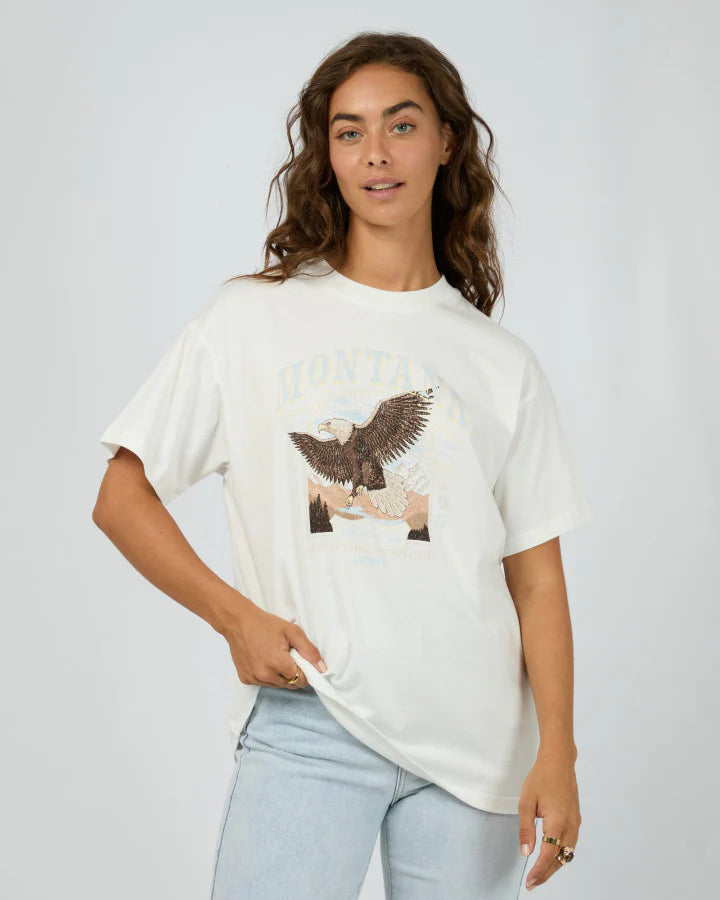All About Eve - Montana Relaxed Tee - Vintage White