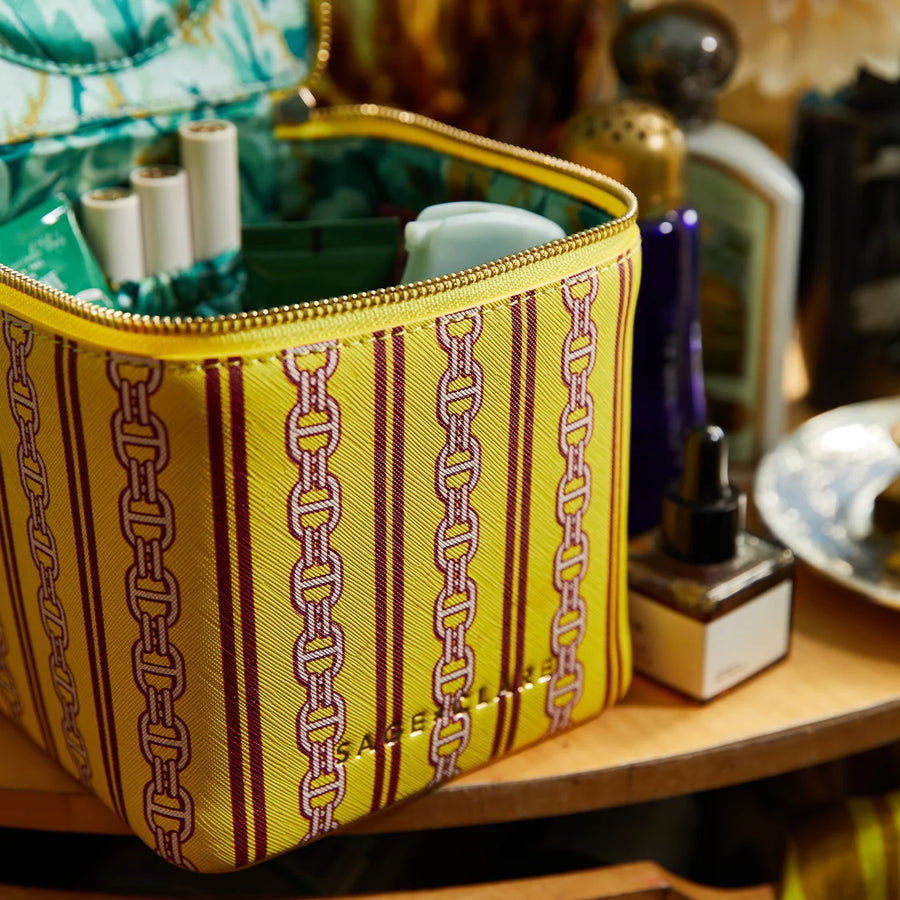 Sage & Clare - PREORDER - Acadia Cosmetic Case - Mustard