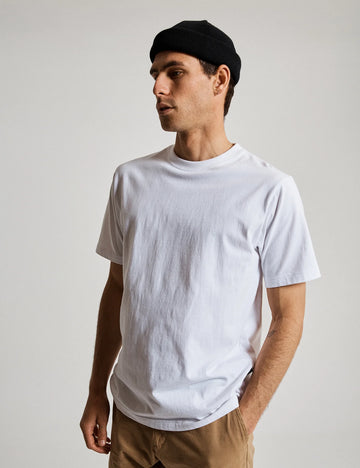 Mr Simple - Fair Trade Heavy Weight Tee - White