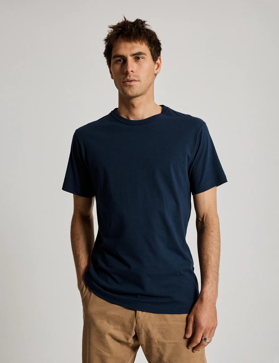 Mr Simple - Reginald Organic Tee - Navy