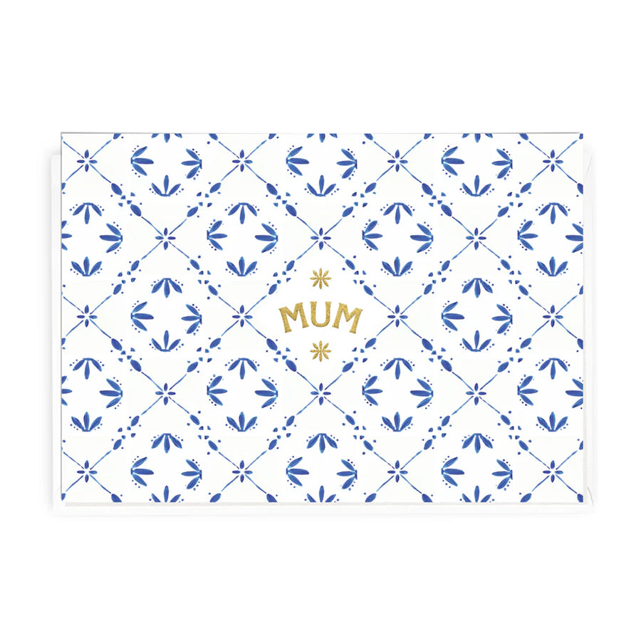 Honest Paper - 'Mum' Amalfi Tile Greeting Card