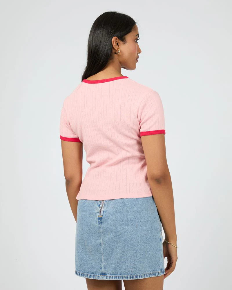 All About Eve - Canyon Sun Baby Tee - Light Pink