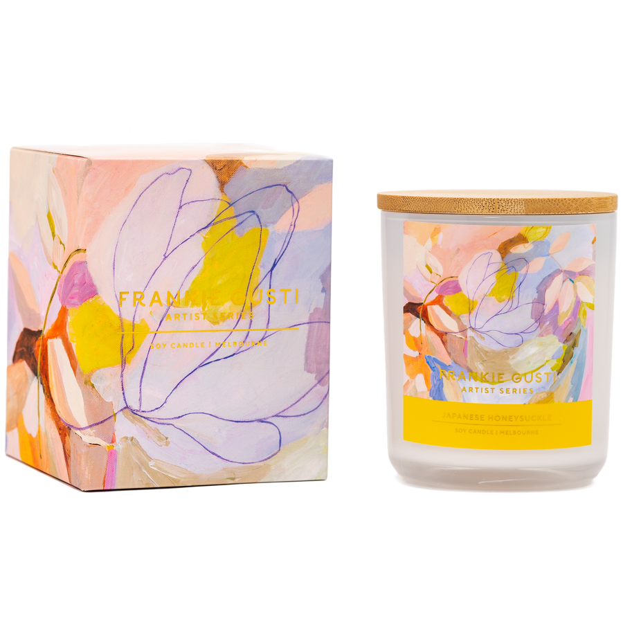 Frankie Gusti - Artist Series Candle - Japanese Honeysuckle - Jade Fisher