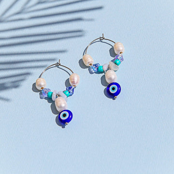 Kingston Jewellery - Evil Eye Hoops