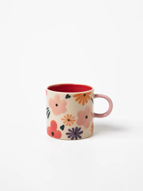 Jones & Co - Ditsy Espresso - Pink