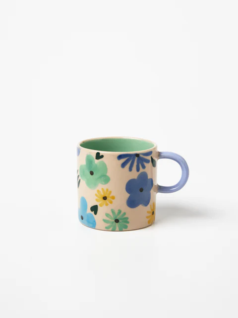 Jones & Co - Ditsy Espresso - Blue