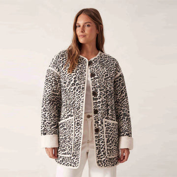 Ceres Life - Comfy Quilted Jacket - Leopard