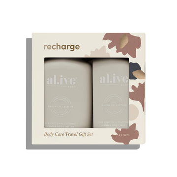Al.ive Body - RECHARGE - BODY CARE TRAVEL GIFT SET -  SEA COTTON & COCONUT