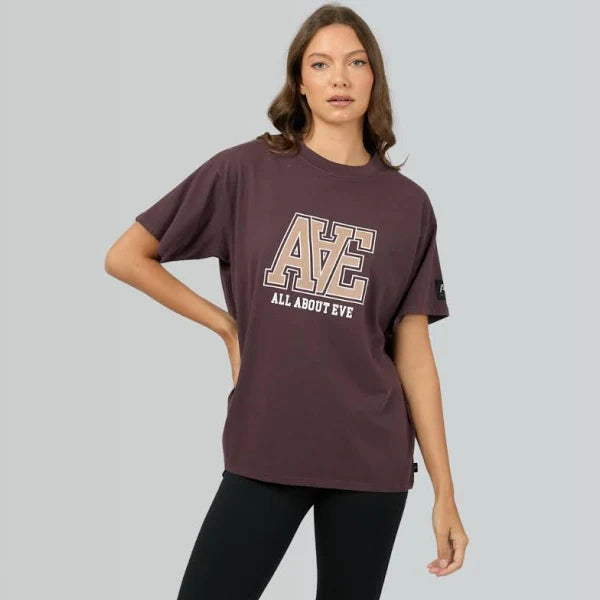 All About Eve - Monogram Relaxed Tee - Brown