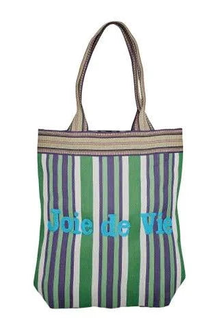 Coast to Coast - Joie Recycled Tote - 38x10x40cm - Green & Blue