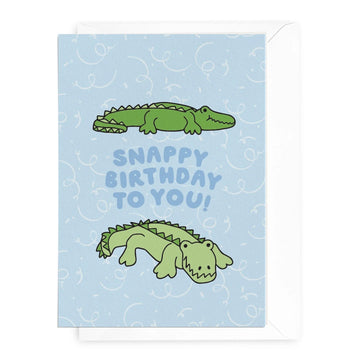 Honest Paper - 'Snappy Birthday to You!' Crocodile Greeting Card