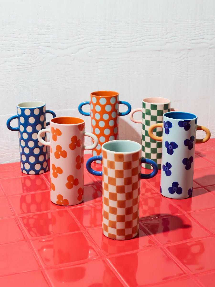 Jones & Co - GRIFFE NAVY SKY FLORAL BUD VASE