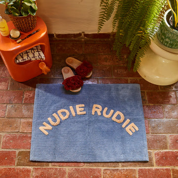 Sage & Clare - PREORDER - Tula Nudie Rudie Bath Mat - Cornflower