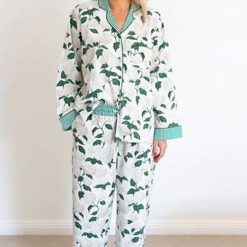 Luxe & Beau - Hydrangea Pyjamas - White