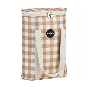 Kollab - Holiday Wine Cooler Bag Olive Check