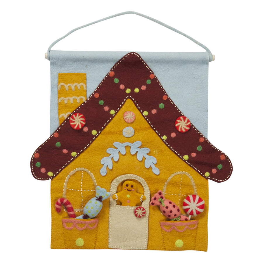 Sage & Clare - Lyon Gingerbread House Wall Hanging