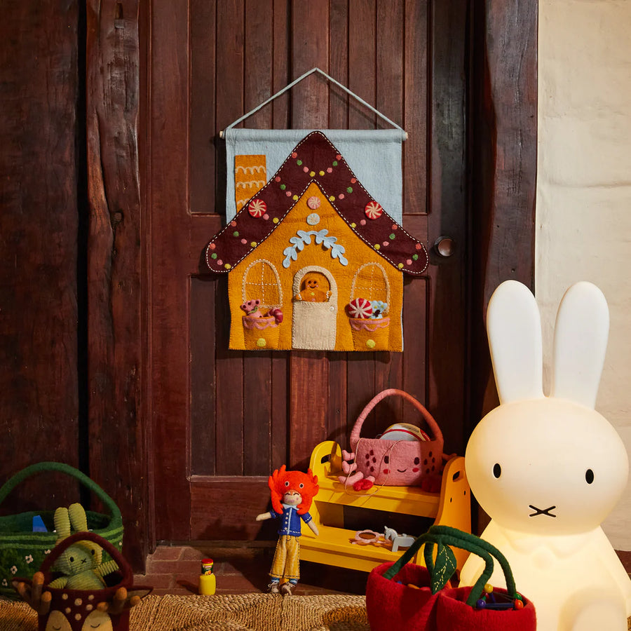 Sage & Clare - Lyon Gingerbread House Wall Hanging