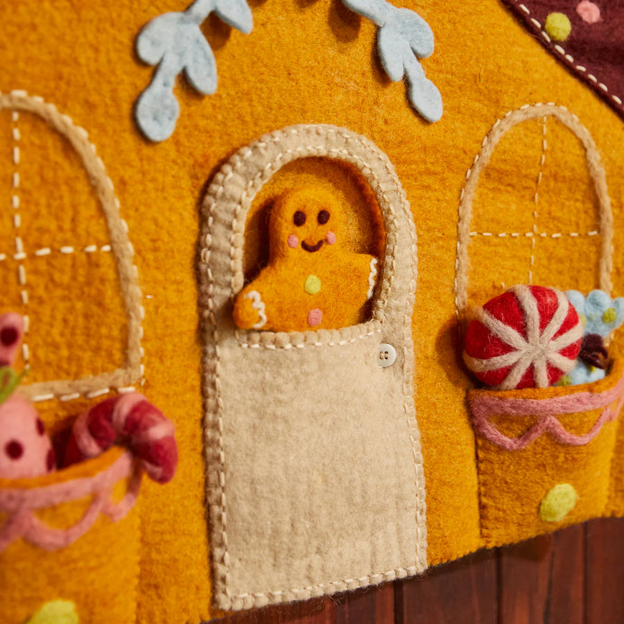 Sage & Clare - Lyon Gingerbread House Wall Hanging