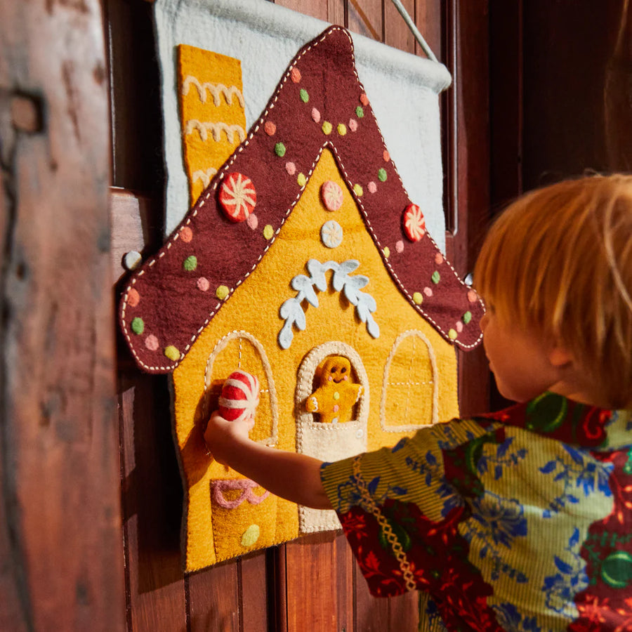 Sage & Clare - Lyon Gingerbread House Wall Hanging