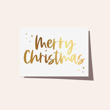 Elm Paper - Merry Christmas Gold Card