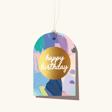 Elm Paper - Painty Birthday Gift Tag