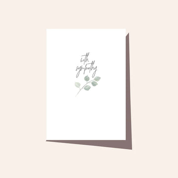 Elm Paper - With Sympathy Leaf Card