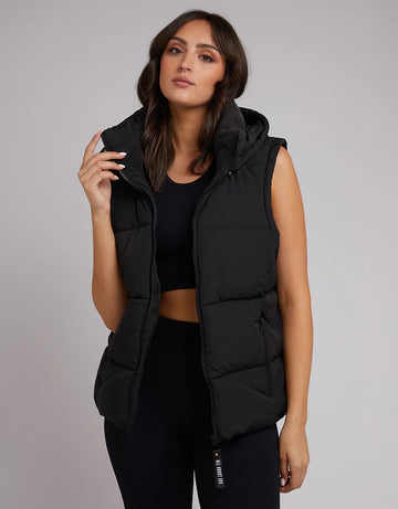 All About Eve - Remi Luxe Puffer Vest - Black