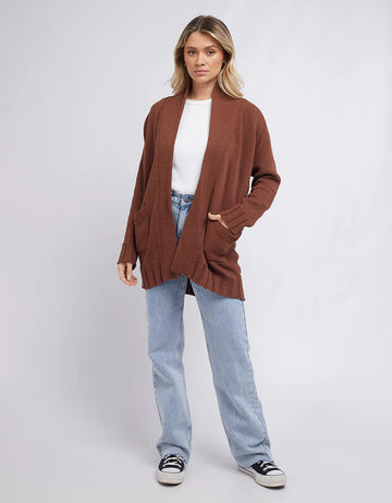 All About Eve - BONNIE KNIT CARDI BROWN