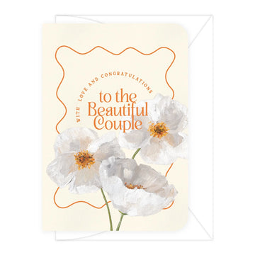 Honest Paper - 'Beautiful Couple' Poppies Greeting Card