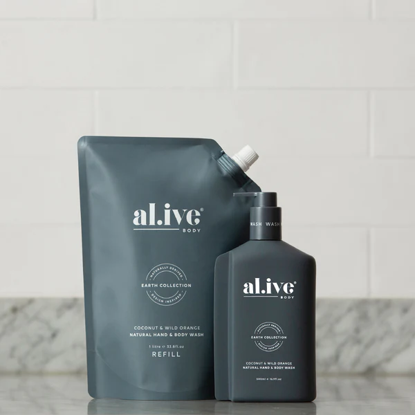 Al.ive Body - COCONUT & WILD ORANGE WASH REFILL